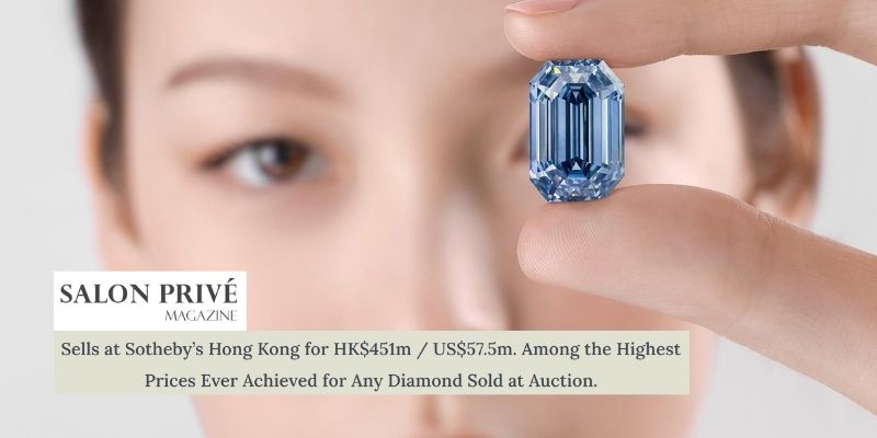 You are currently viewing Salon Privé | Largest Fancy Vivid Blue Diamond Ever Offered at Auction