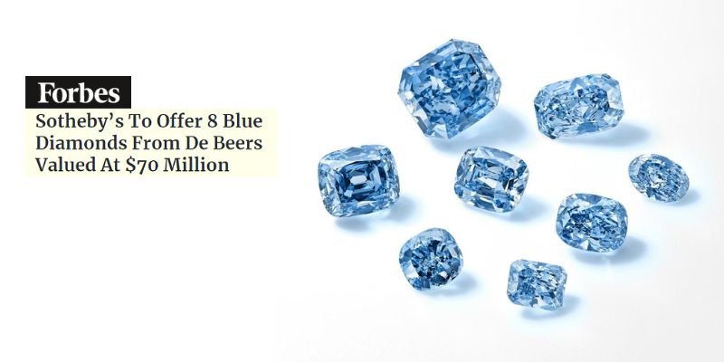 Read more about the article Forbes: Sotheby’s to Offer 8 Blue Diamonds From De Beers